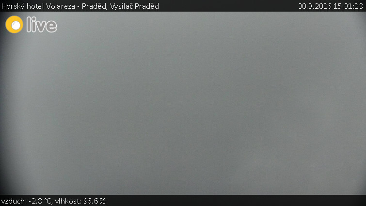 Horský hotel Volareza - Praděd - Vysílač Praděd - 30.3.2026 v 15:31
