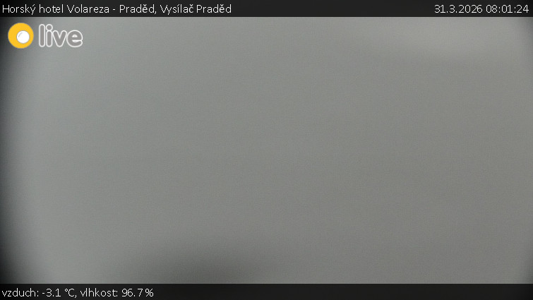 Horský hotel Volareza - Praděd - Vysílač Praděd - 31.3.2026 v 08:01