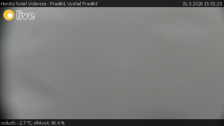 Horský hotel Volareza - Praděd - Vysílač Praděd - 31.3.2026 v 15:01