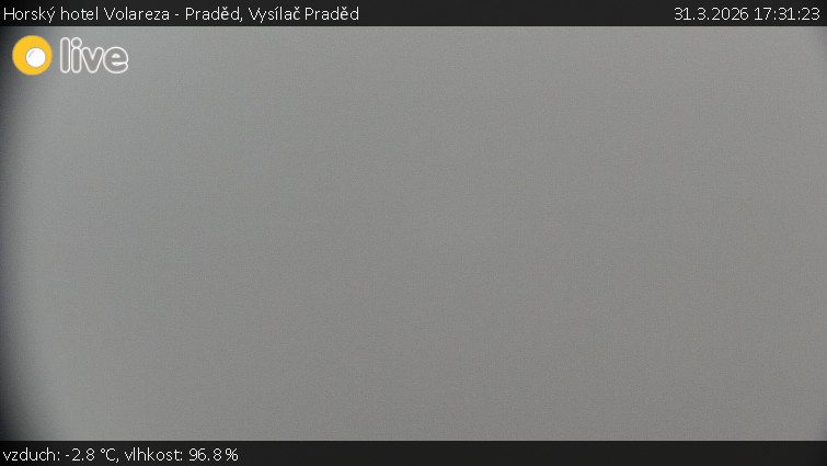 Horský hotel Volareza - Praděd - Vysílač Praděd - 31.3.2026 v 17:31