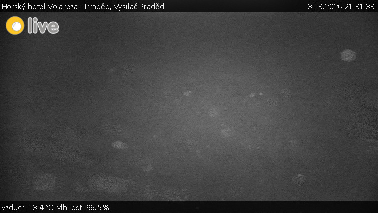 Horský hotel Volareza - Praděd - Vysílač Praděd - 31.3.2026 v 21:31