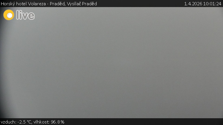 Horský hotel Volareza - Praděd - Vysílač Praděd - 1.4.2026 v 10:01