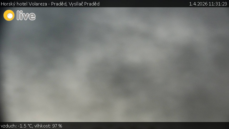 Horský hotel Volareza - Praděd - Vysílač Praděd - 1.4.2026 v 11:31