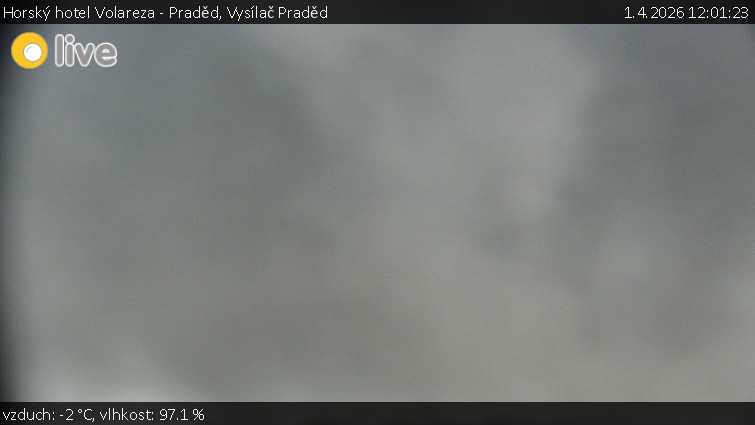 Horský hotel Volareza - Praděd - Vysílač Praděd - 1.4.2026 v 12:01