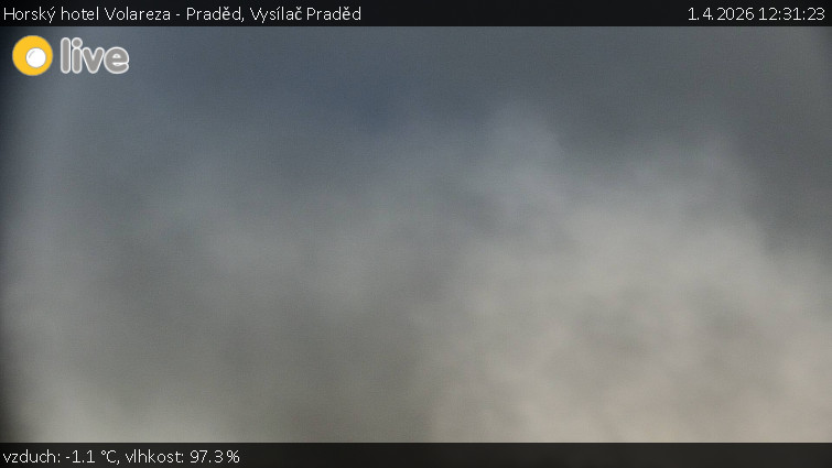 Horský hotel Volareza - Praděd - Vysílač Praděd - 1.4.2026 v 12:31