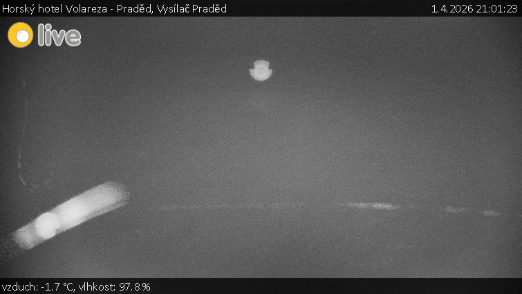 Horský hotel Volareza - Praděd - Vysílač Praděd - 1.4.2026 v 21:01