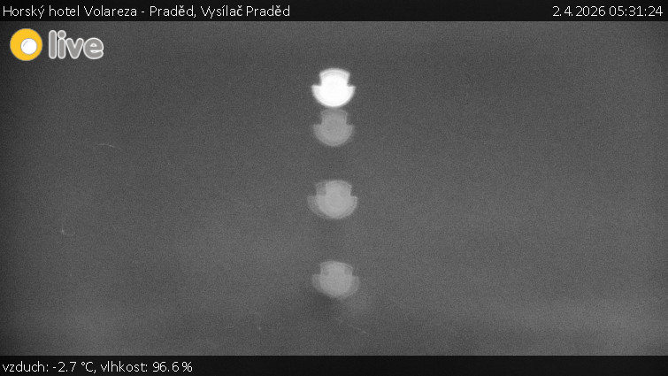 Horský hotel Volareza - Praděd - Vysílač Praděd - 2.4.2026 v 05:31