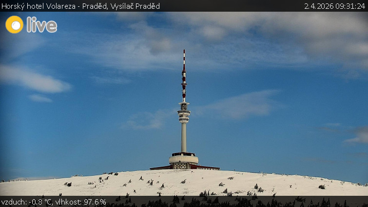 Horský hotel Volareza - Praděd - Vysílač Praděd - 2.4.2026 v 09:31