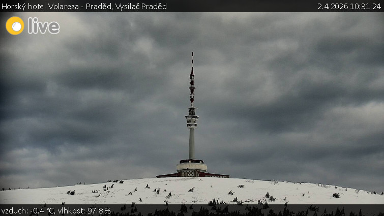 Horský hotel Volareza - Praděd - Vysílač Praděd - 2.4.2026 v 10:31