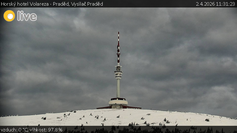 Horský hotel Volareza - Praděd - Vysílač Praděd - 2.4.2026 v 11:31