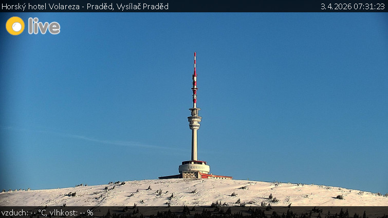 Horský hotel Volareza - Praděd - Vysílač Praděd - 3.4.2026 v 07:31