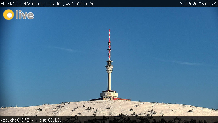 Horský hotel Volareza - Praděd - Vysílač Praděd - 3.4.2026 v 08:01