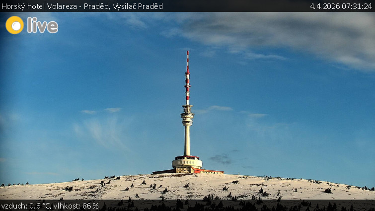 Horský hotel Volareza - Praděd - Vysílač Praděd - 4.4.2026 v 07:31