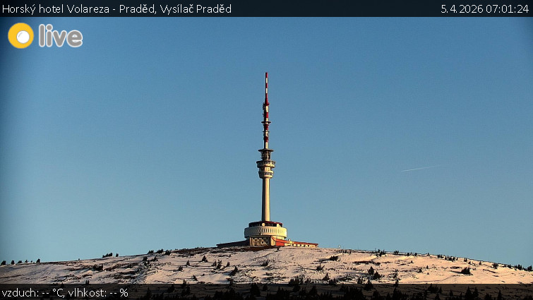 Horský hotel Volareza - Praděd - Vysílač Praděd - 5.4.2026 v 07:01