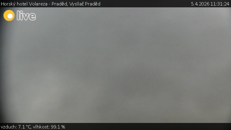 Horský hotel Volareza - Praděd - Vysílač Praděd - 5.4.2026 v 11:31