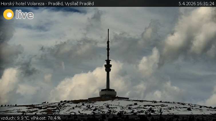 Horský hotel Volareza - Praděd - Vysílač Praděd - 5.4.2026 v 16:31