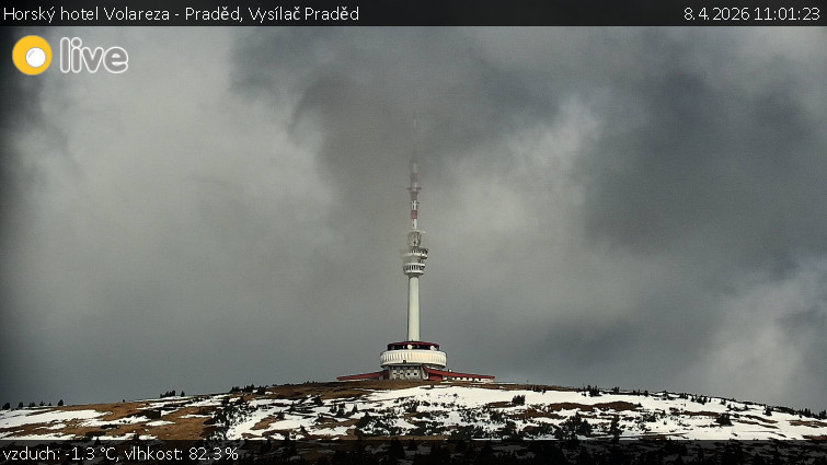 Horský hotel Volareza - Praděd - Vysílač Praděd - 8.4.2026 v 11:01