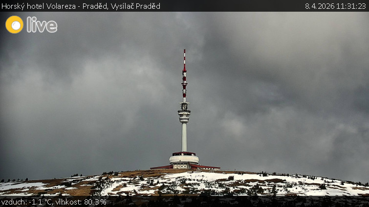 Horský hotel Volareza - Praděd - Vysílač Praděd - 8.4.2026 v 11:31