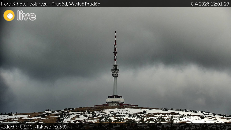 Horský hotel Volareza - Praděd - Vysílač Praděd - 8.4.2026 v 12:01