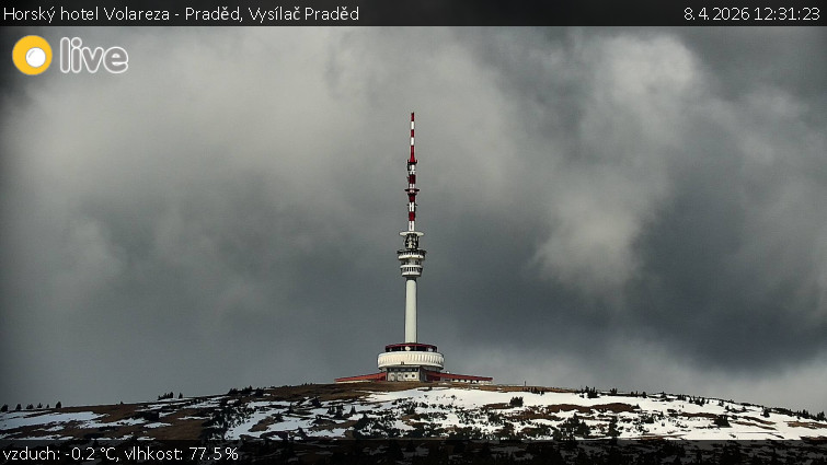 Horský hotel Volareza - Praděd - Vysílač Praděd - 8.4.2026 v 12:31