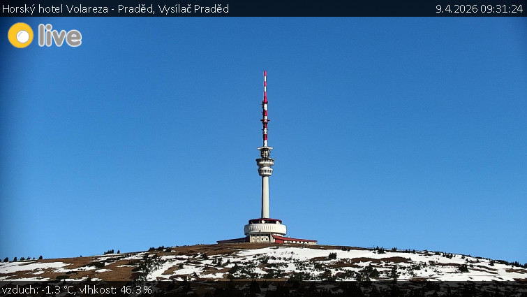 Horský hotel Volareza - Praděd - Vysílač Praděd - 9.4.2026 v 09:31