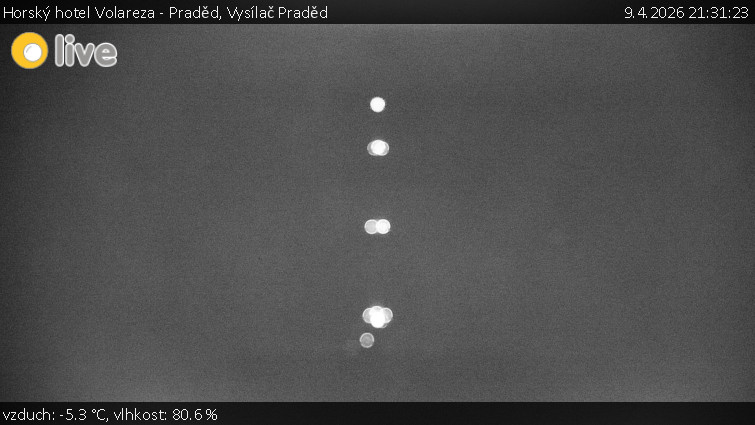 Horský hotel Volareza - Praděd - Vysílač Praděd - 9.4.2026 v 21:31