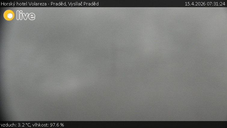 Horský hotel Volareza - Praděd - Vysílač Praděd - 15.4.2026 v 07:31