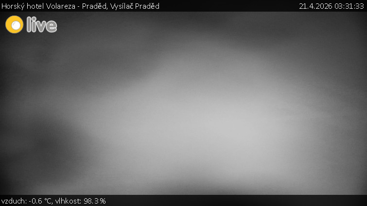 Horský hotel Volareza - Praděd - Vysílač Praděd - 21.4.2026 v 03:31