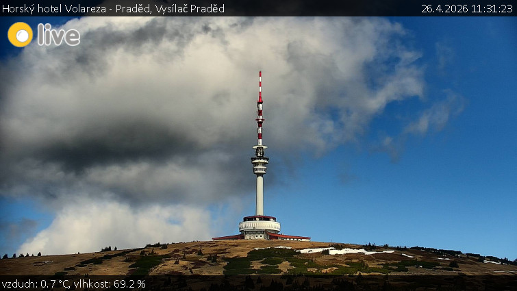 Horský hotel Volareza - Praděd - Vysílač Praděd - 26.4.2026 v 11:31