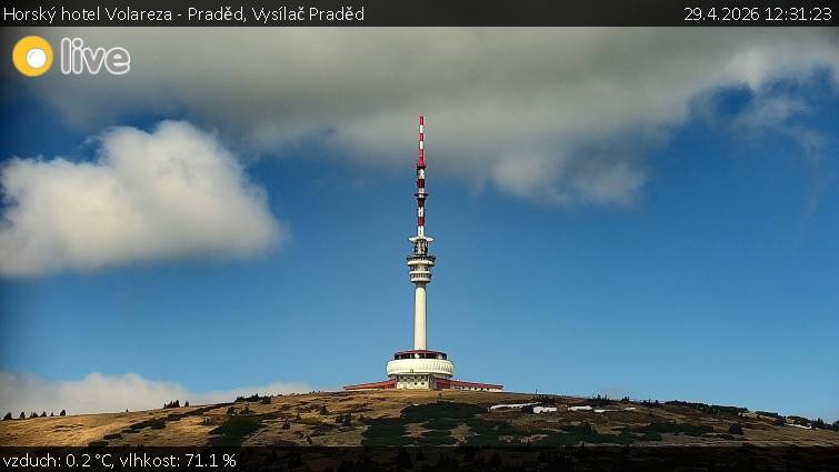 Horský hotel Volareza - Praděd - Vysílač Praděd - 29.4.2026 v 12:31