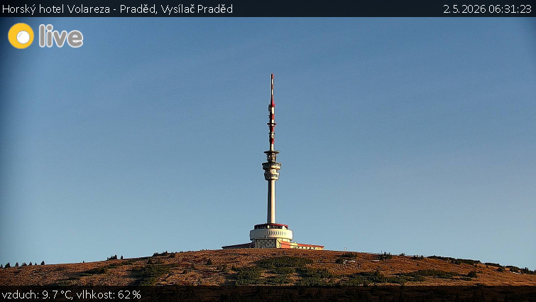 Horský hotel Volareza - Praděd - Vysílač Praděd - 2.5.2026 v 06:31