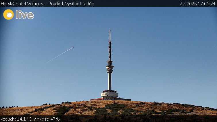 Horský hotel Volareza - Praděd - Vysílač Praděd - 2.5.2026 v 17:01