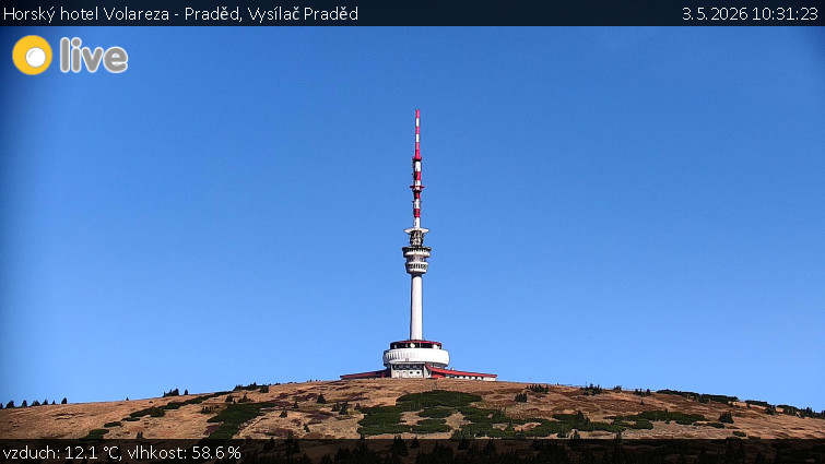 Horský hotel Volareza - Praděd - Vysílač Praděd - 3.5.2026 v 10:31
