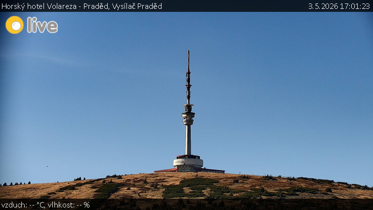 Horský hotel Volareza - Praděd - Vysílač Praděd - 3.5.2026 v 17:01