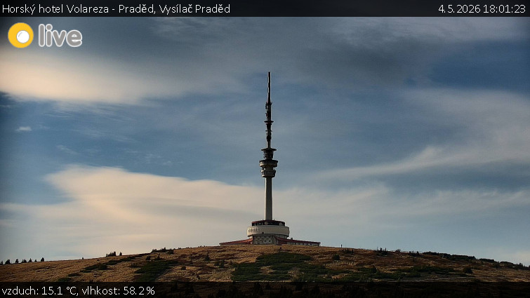 Horský hotel Volareza - Praděd - Vysílač Praděd - 4.5.2026 v 18:01