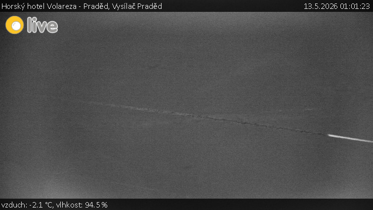Horský hotel Volareza - Praděd - Vysílač Praděd - 13.5.2026 v 01:01