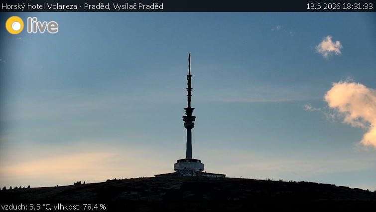 Horský hotel Volareza - Praděd - Vysílač Praděd - 13.5.2026 v 18:31