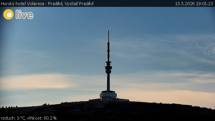 Horský hotel Volareza - Praděd - Vysílač Praděd - 13.5.2026 v 19:01