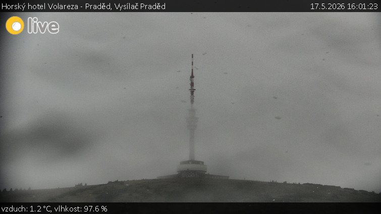 Horský hotel Volareza - Praděd - Vysílač Praděd - 17.5.2026 v 16:01