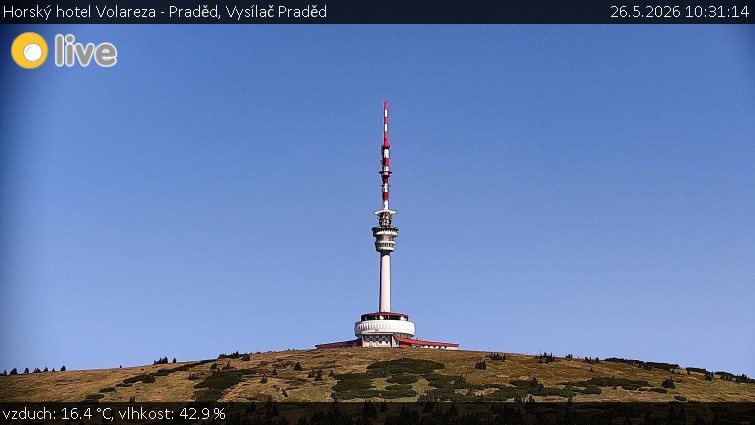 Horský hotel Volareza - Praděd - Vysílač Praděd - 26.5.2026 v 10:31