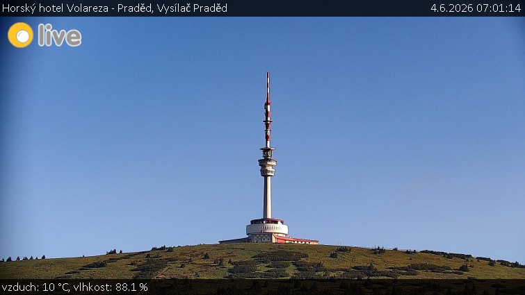 Horský hotel Volareza - Praděd - Vysílač Praděd - 4.6.2026 v 07:01