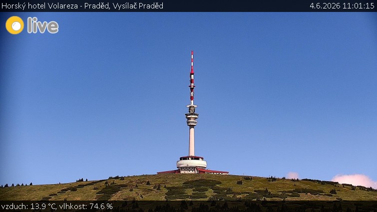 Horský hotel Volareza - Praděd - Vysílač Praděd - 4.6.2026 v 11:01