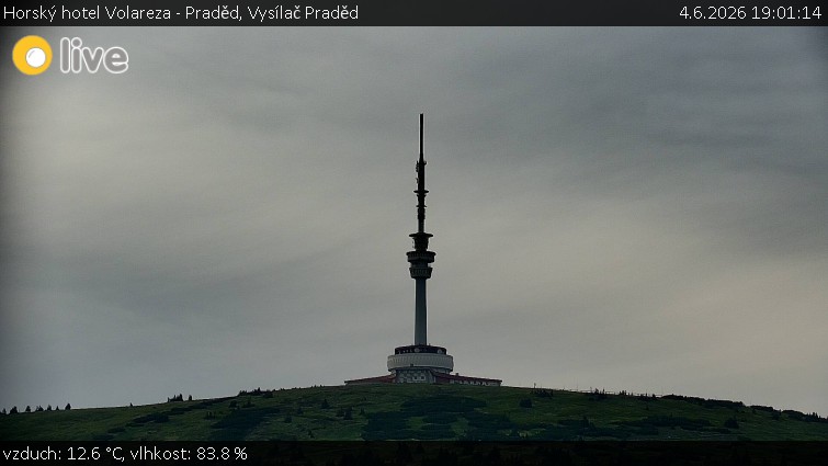 Horský hotel Volareza - Praděd - Vysílač Praděd - 4.6.2026 v 19:01