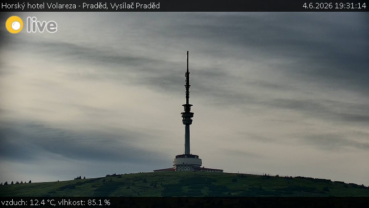 Horský hotel Volareza - Praděd - Vysílač Praděd - 4.6.2026 v 19:31
