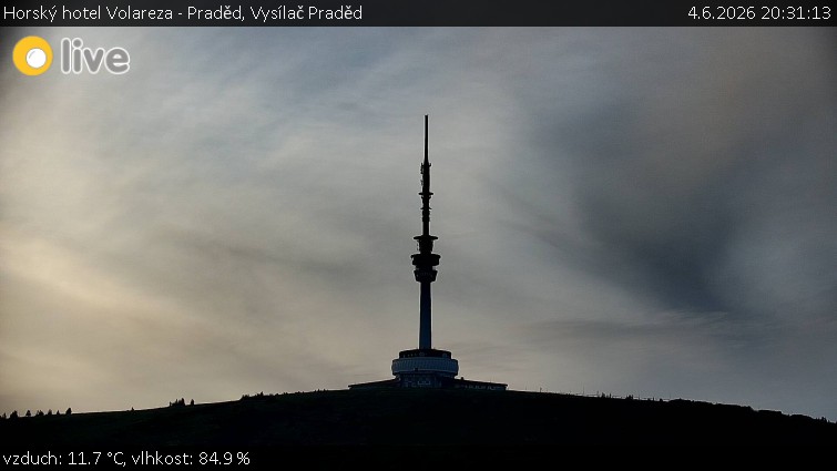 Horský hotel Volareza - Praděd - Vysílač Praděd - 4.6.2026 v 20:31