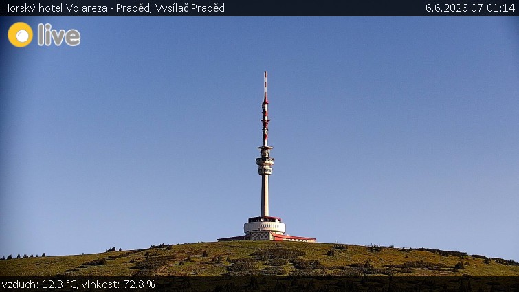Horský hotel Volareza - Praděd - Vysílač Praděd - 6.6.2026 v 07:01