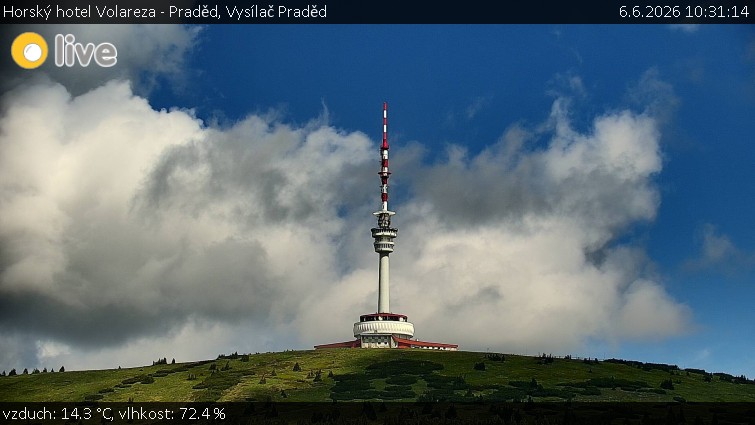 Horský hotel Volareza - Praděd - Vysílač Praděd - 6.6.2026 v 10:31