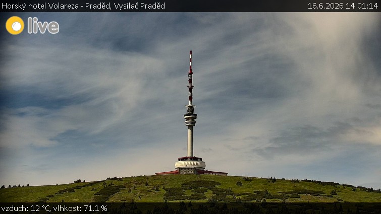 Horský hotel Volareza - Praděd - Vysílač Praděd - 16.6.2026 v 14:01