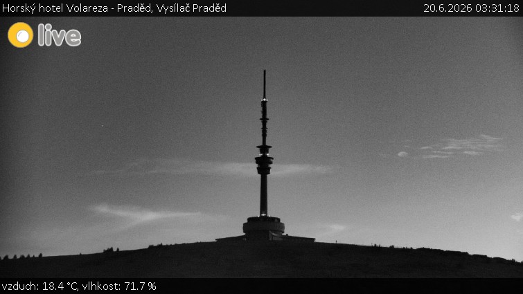 Horský hotel Volareza - Praděd - Vysílač Praděd - 20.6.2026 v 03:31