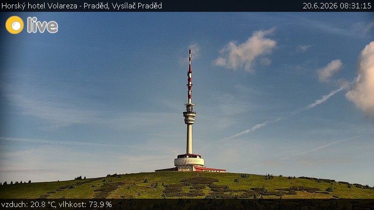 Horský hotel Volareza - Praděd - Vysílač Praděd - 20.6.2026 v 08:31